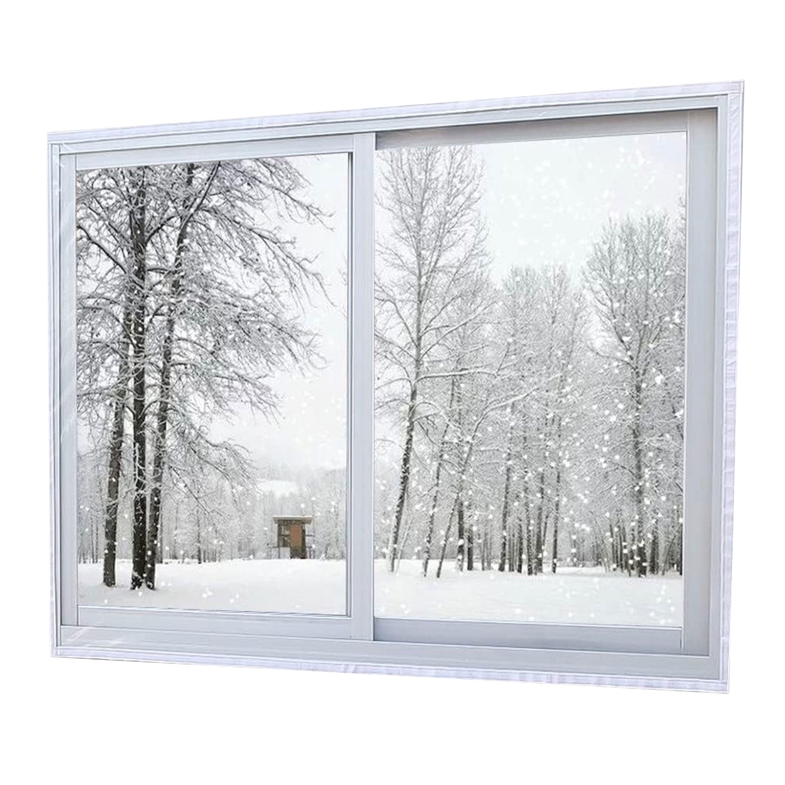Window Permanen Clear Window Insulation Curtain Permanent POLYETHYLENE Film Warm ...