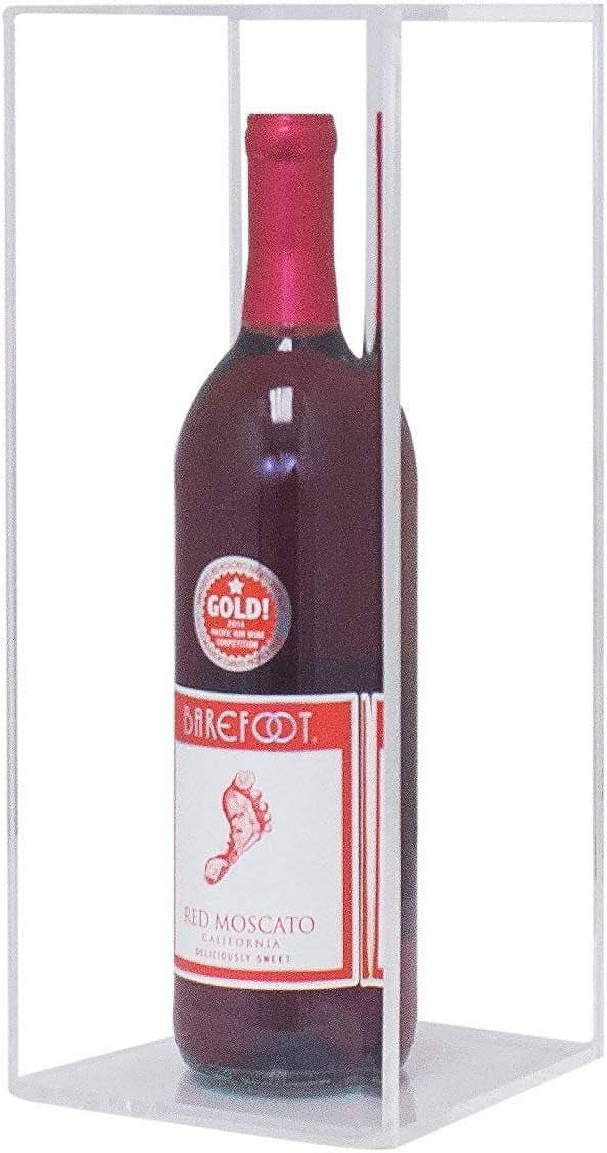 Clear Wine Bottle Display Case