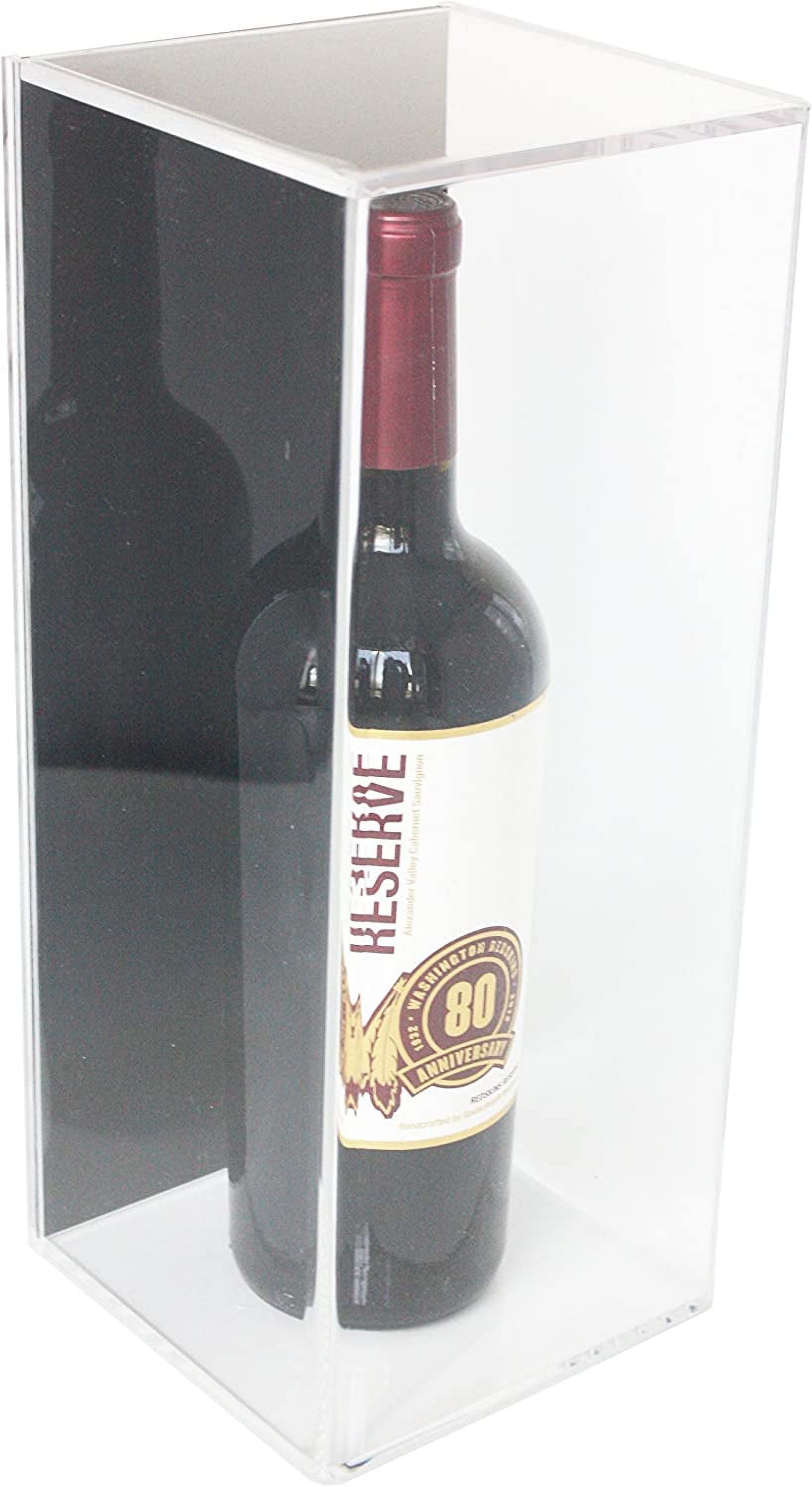 Clear Wine Bottle Display Case