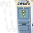 thumbnail image 1 of Clear Wreath Hanger Hooks under $5! Yannianjz Wreath Hangers, Christmas Halloween Decorations, Fall Door Welcome Sign, Inside-Outside Over The Door Hooks Organizer Home Decor, 1 of 9