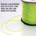 thumbnail image 1 of Rexlace Flat Plastic Lacing – Boondoggle String, Clear Yellow, 0.092" W, 0.035” Thick, 100 Yd, 1 of 6