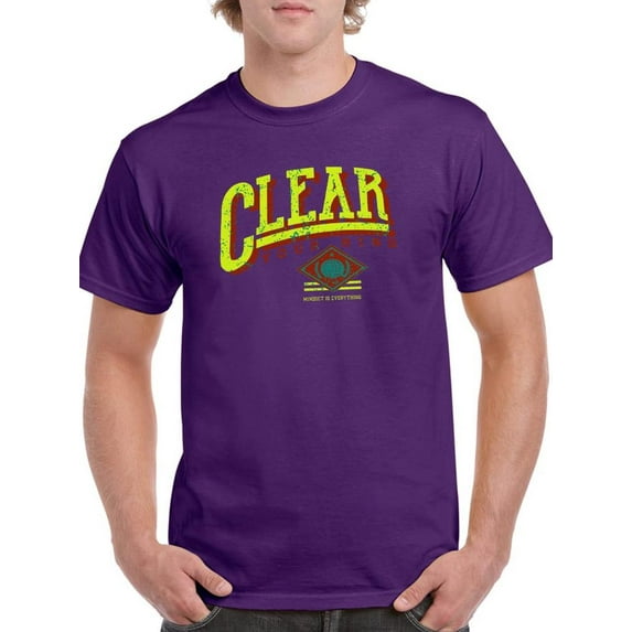 Clear Your Mind Grunge Style T-Shirt Men -Image by Shutterstock, Male 4X-Large