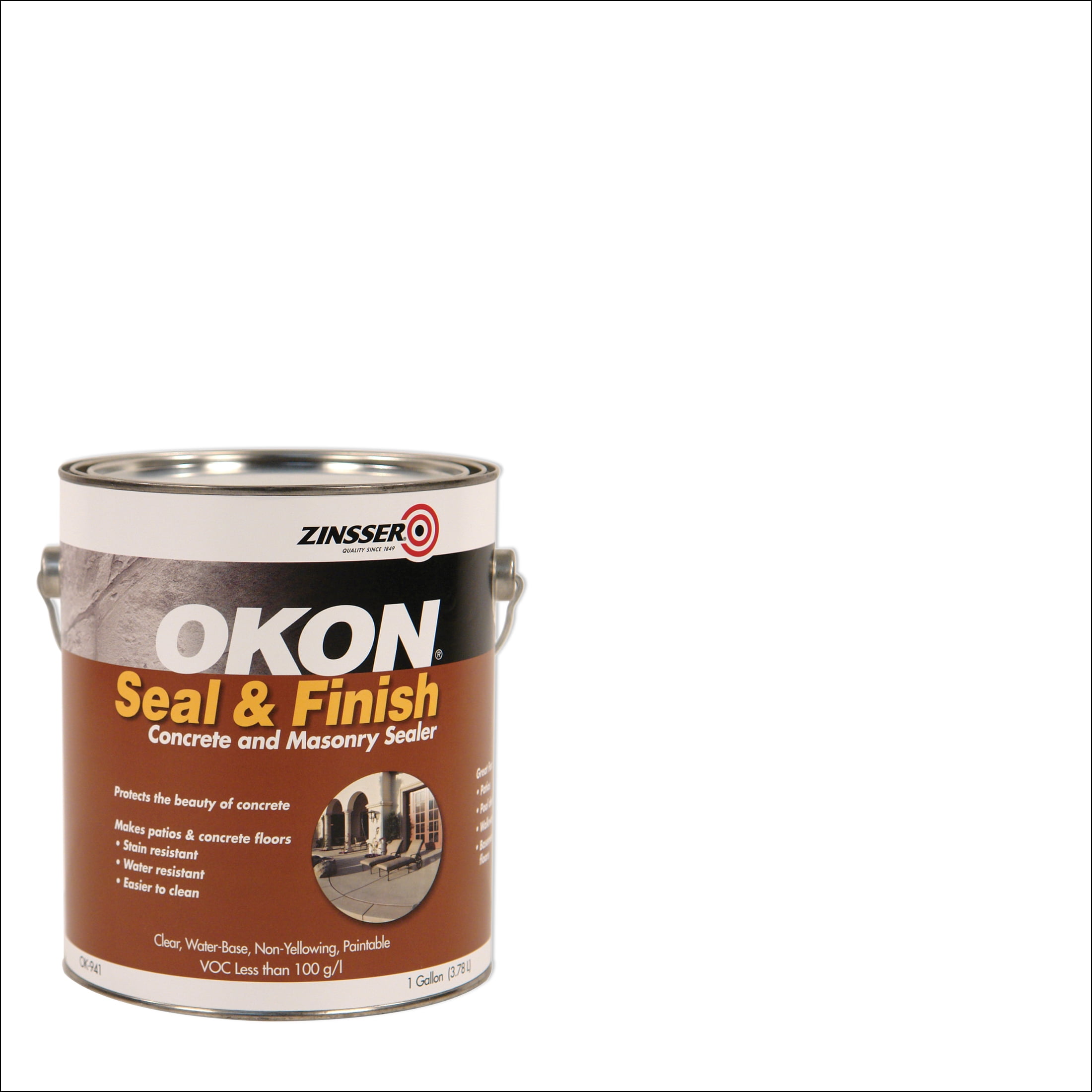 4 Pack, Clear, Zinsser Okon Seal & Finish Low Gloss - OK941