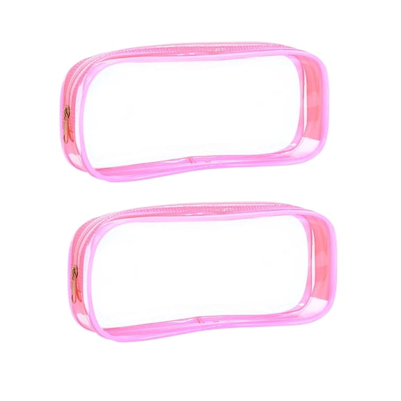 Clear Zipper Pencil Case Transparent PVC Pen Pouch and Cosmetic Storage Bag