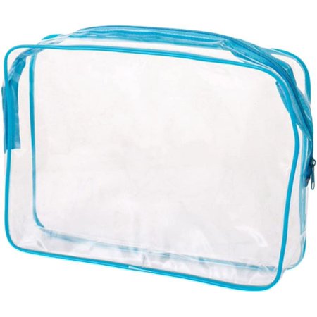 Clear Zipper Toiletry Bag PVC Wash Bag Travel Waterproof Large-Capacity Portable Cosmetic Storage Bag