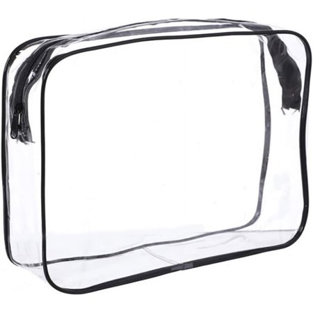 Clear Zipper Toiletry Bag PVC Wash Bag Travel Waterproof Large-Capacity Portable Cosmetic Storage Bag