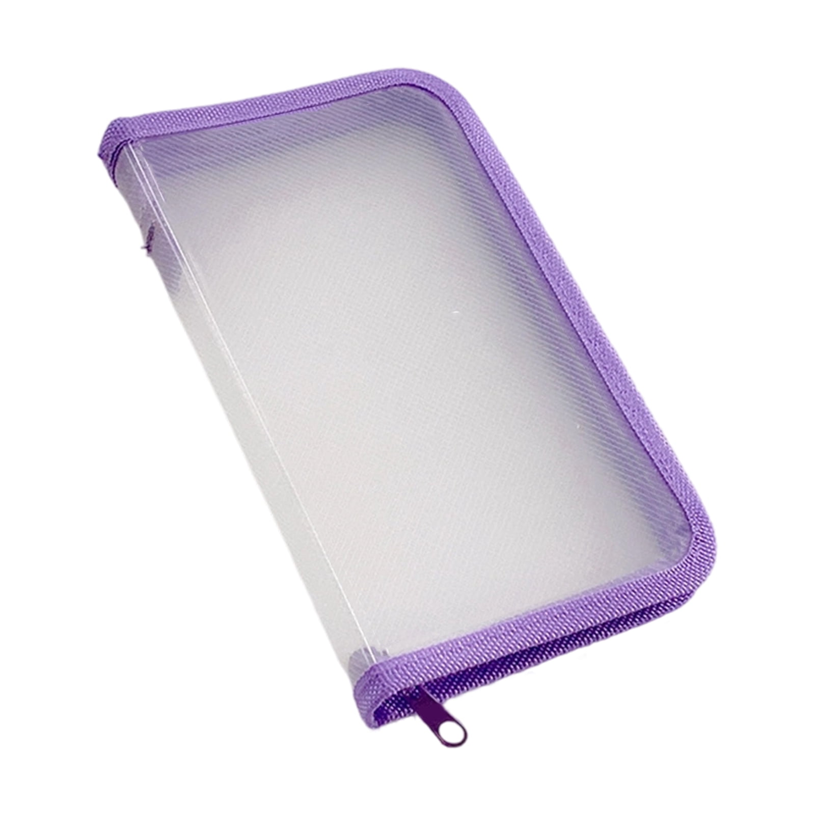 Clear Zippered File Pouches Water Resistant Receipt Organiser Small ...