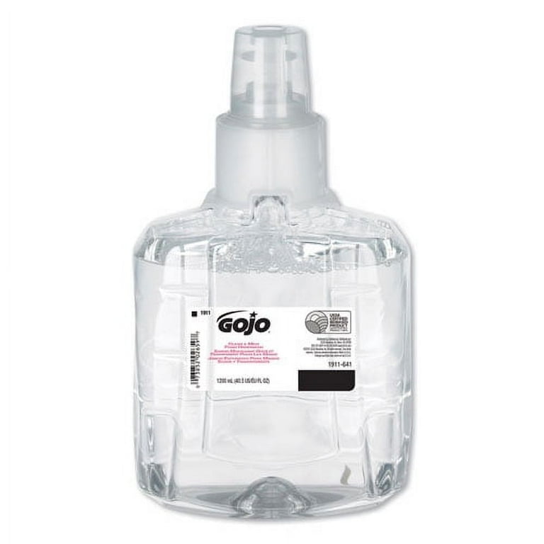 Clear and Mild Foam Handwash Refill, For GOJO LTX-12 Dispenser, Fragrance-Free, 1,200 mL Refill Clear and Mild Foam Handwash Refill, For GOJO LTX-12 Dispenser, Fragrance-Free, 1,200 mL Refill