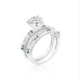 thumbnail image 1 of Clear and Tanzanite CZ Ring Set, Size : 06, 1 of 1