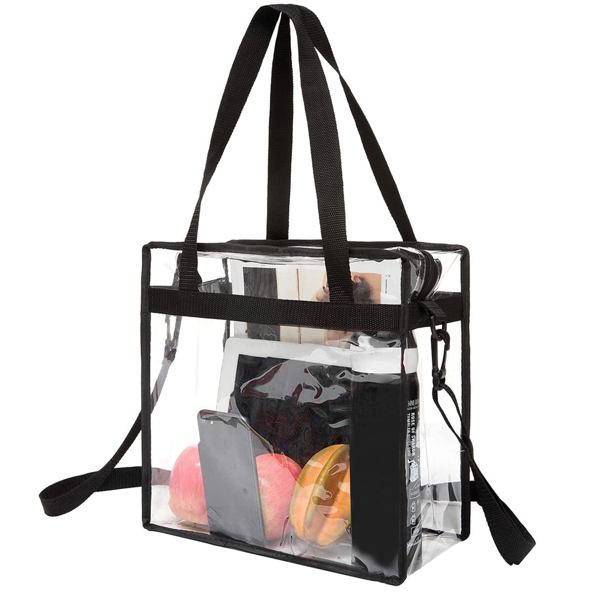 Clear bags Stadium Approved Clear Tote Bag with Zipper Closure Crossbody Messenger Shoulder Bag with Adjustable Strap - Walmart.com Clear bags Stadium Approved Clear Tote Bag with Zipper Closure Crossbody Messenger Shoulder Bag with Adjustable Strap - Walmart.com