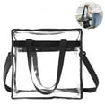 thumbnail image 1 of Clear bags Stadium Approved Clear Tote Bag with Zipper Closure Crossbody Messenger Shoulder Bag with Adjustable Strap, 1 of 9