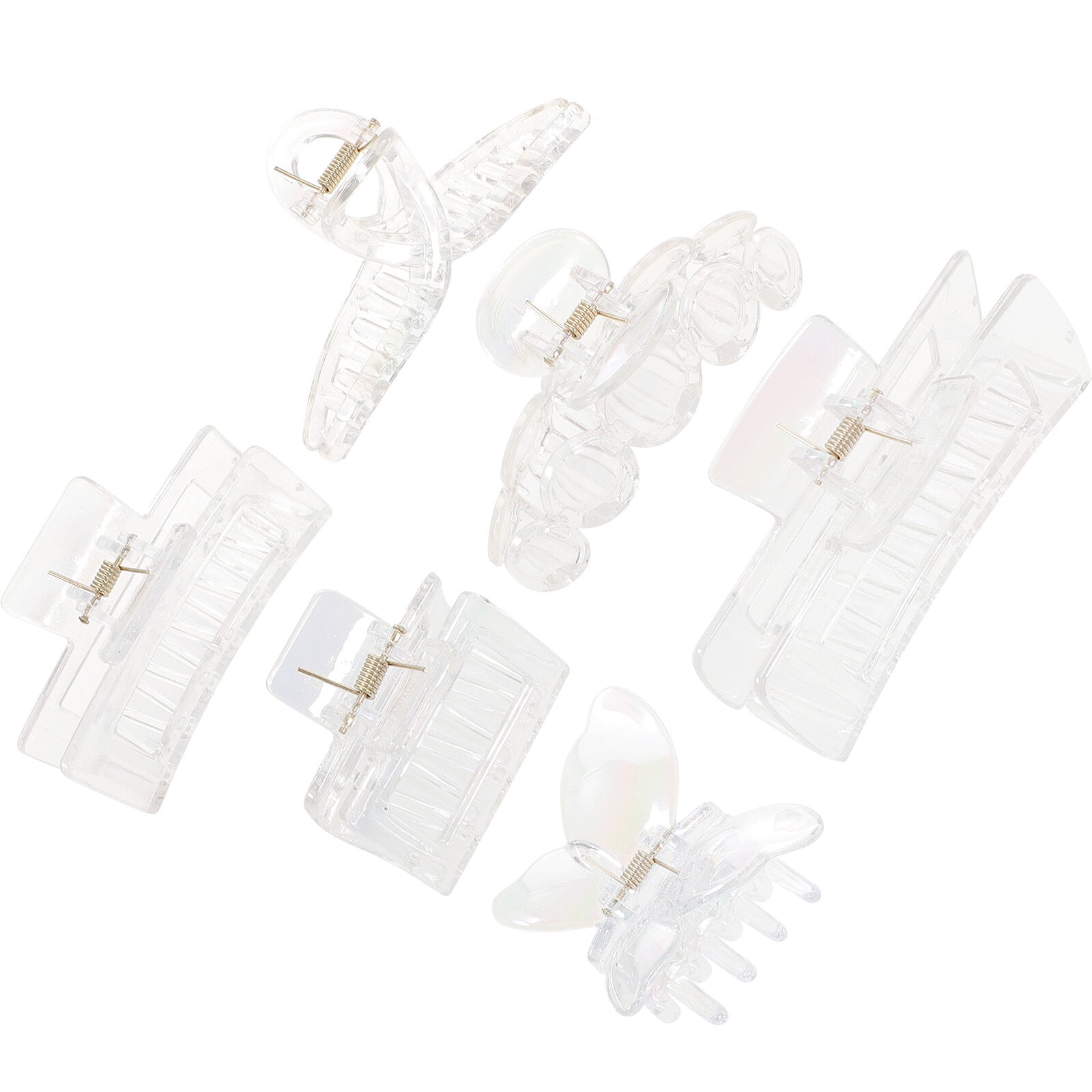 Clear claw clip 6Pcs Transparent Hair Claw Clips Clear Large Claw Clips Strong Holding Hair