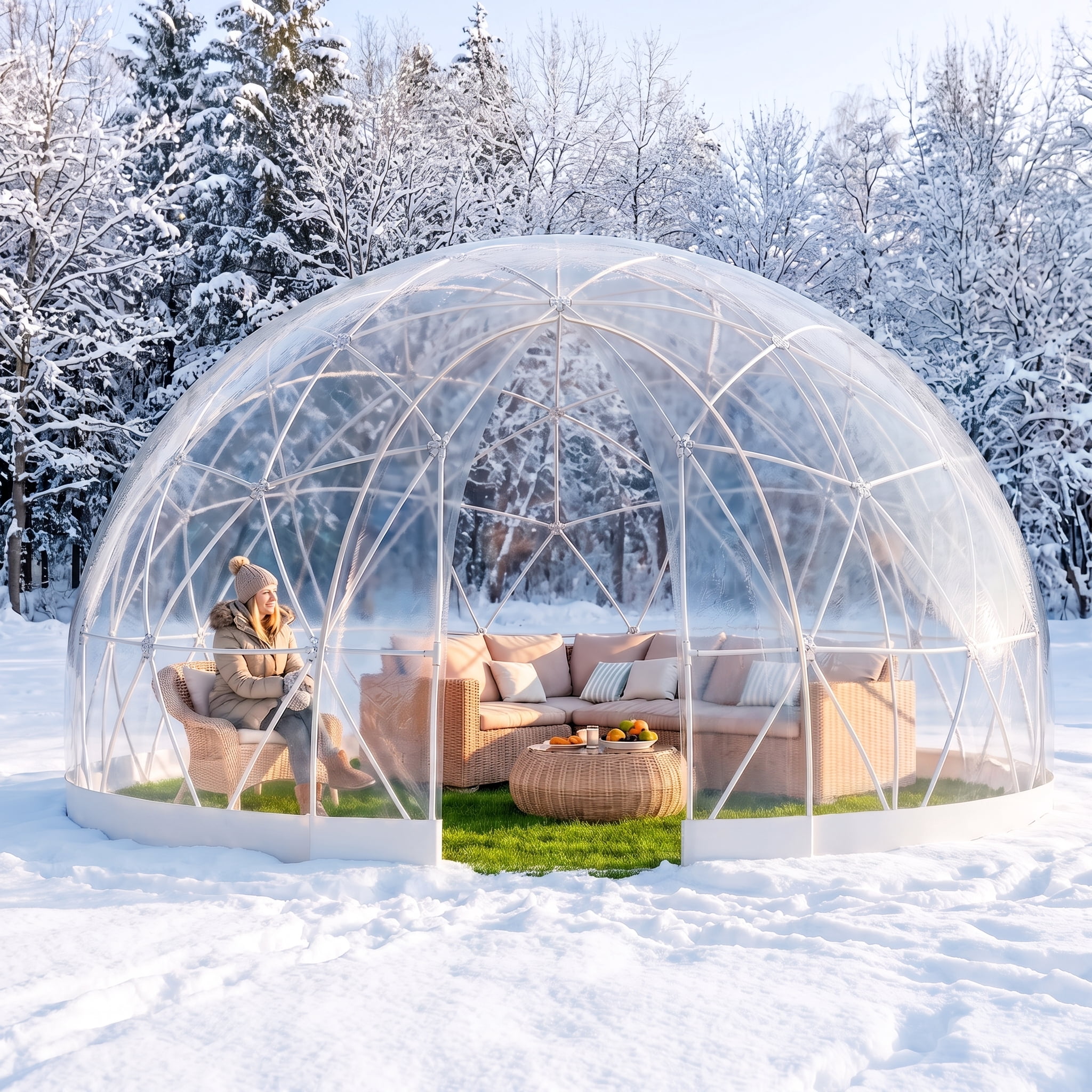 YODOLLA, Garden Dome Igloo, 12x12 ft, Outdoor Weather-Resistant