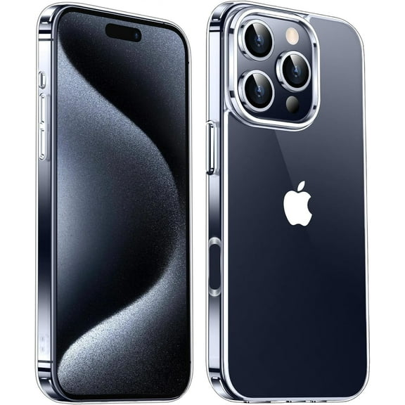 Clear for iPhone 16 Pro Case [Not-Yellowing] [16 ft Military-Grade Drop Protection] Shockproof Protective Phone Bumper Cover 2024