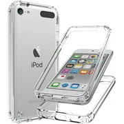 Clear iPod Touch 7th Generation Case Heavy Duty Full Body Rugged Slim Fit Shockproof Cover for iPod Touch 5/6/7th Generation