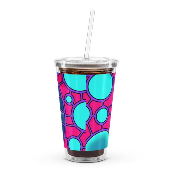 Clear plastic tumbler