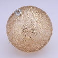 Clear with Gold Glitter and Sequins Jumbo Shatterproof Round Christmas