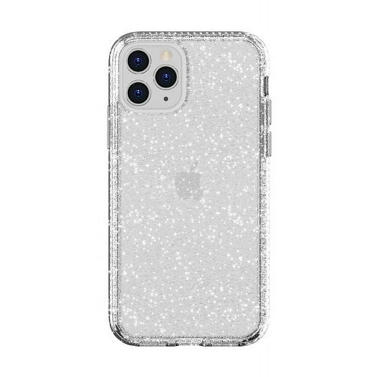 Clear with Silver Glitter Phone Case for iPhone 11 Pro Max
