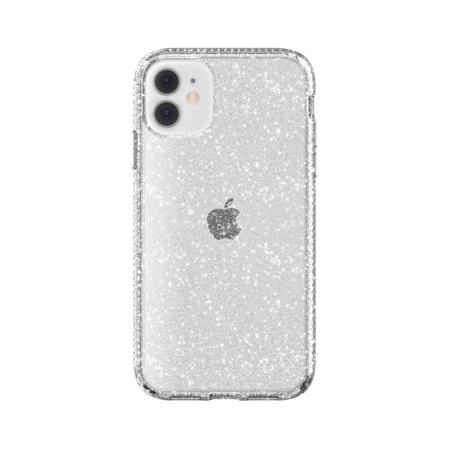 Fellowes CRC97804 Clear with Silver Glitter Phone Case for iPhone 11