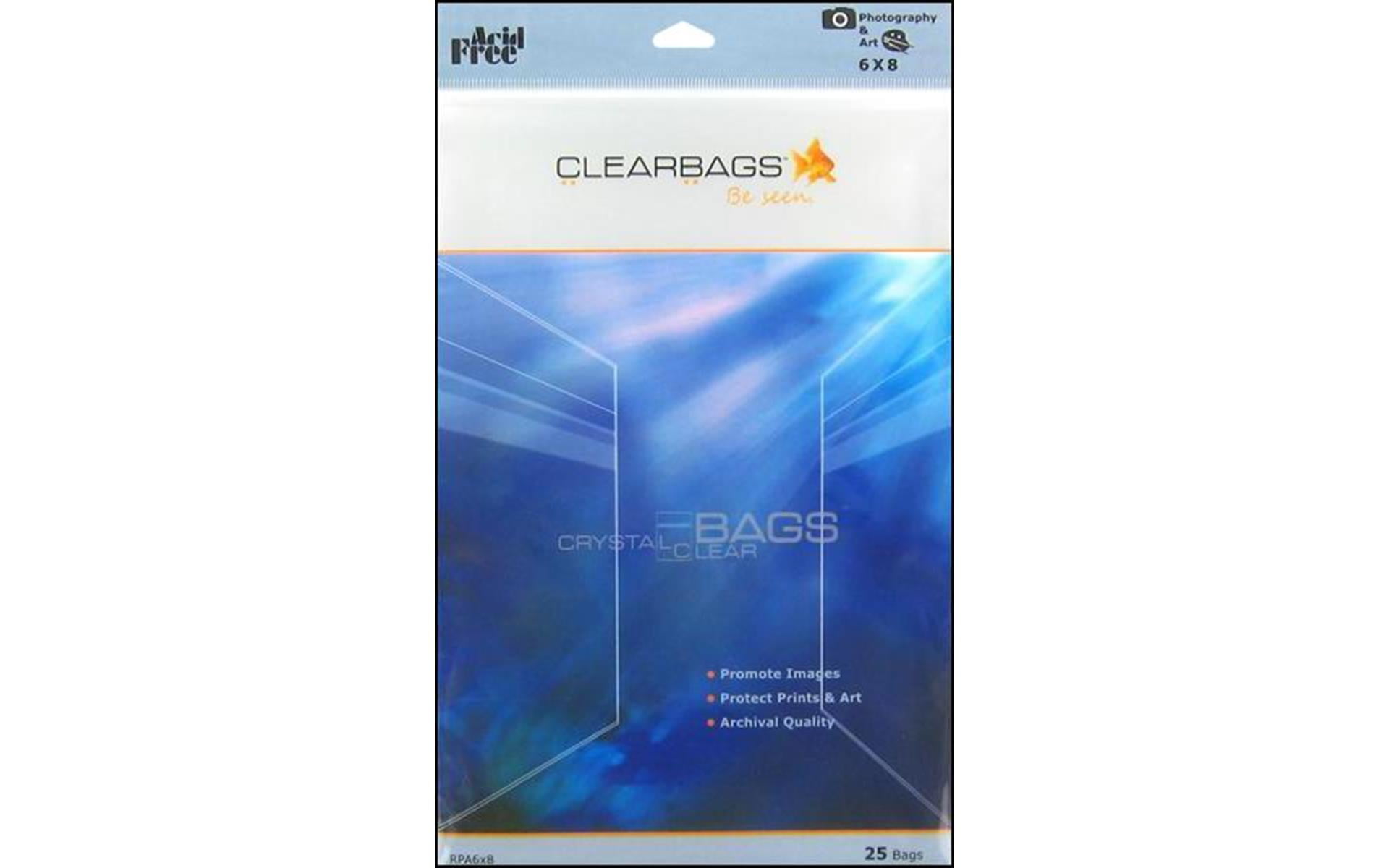 ClearBags Crystal Clear Bag 6x8 Photo 25pc