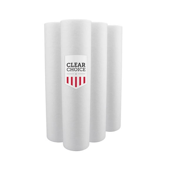 ClearChoice 4.5" x 20" BIG BLUE Sediment Depth Filter - 50 micron, 4-pack