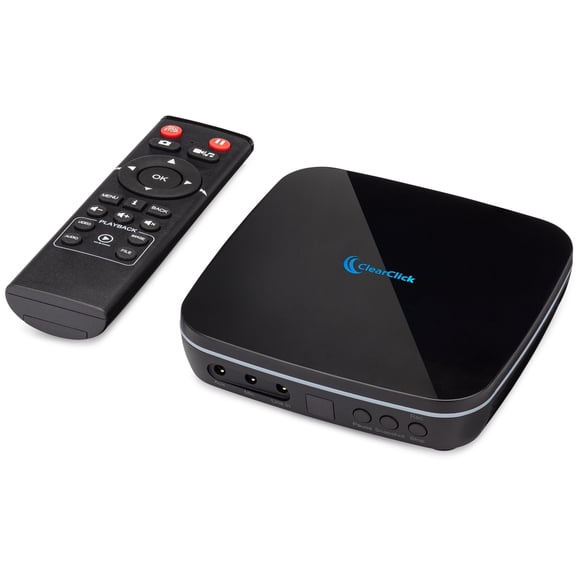 ClearClick 4K HD Video Capture Box 2.0 (Second Generation) - Record Audio and Video from 4K HDMI Sources [Content-Protected Sources Not Supported] - Saves onto USB Flash Drive or MicroSD Card