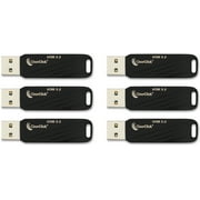 ClearClick 64GB USB 3.2 Flash Drives with USB-A and USB-C Compatibility 6-Pack