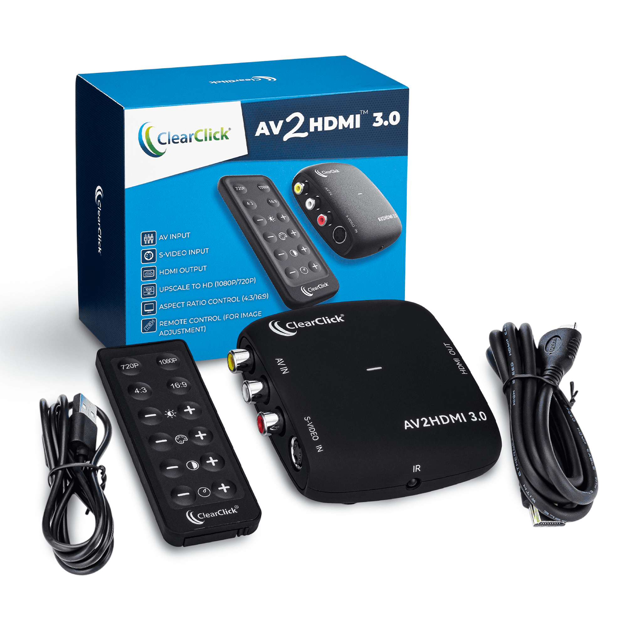 ClearClick AV To HDMI Converter 3.0 (Third Generation) - 1080P RCA or S ...