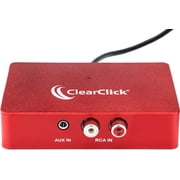 ClearClick Audio to USB 2.0 Second Generation - Audio Capture & Live Streaming Device - Input 1/8 3.5mm Aux AV RCA Audio & Music - USB-C Plug & Play