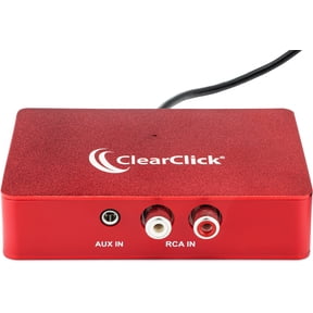 ClearClick Audio to USB 2.0 (Second Generation) - Audio Capture & Live Streaming Device - Input 1/8" 3.5mm Aux AV RCA Audio & Music - USB-C Plug & Play