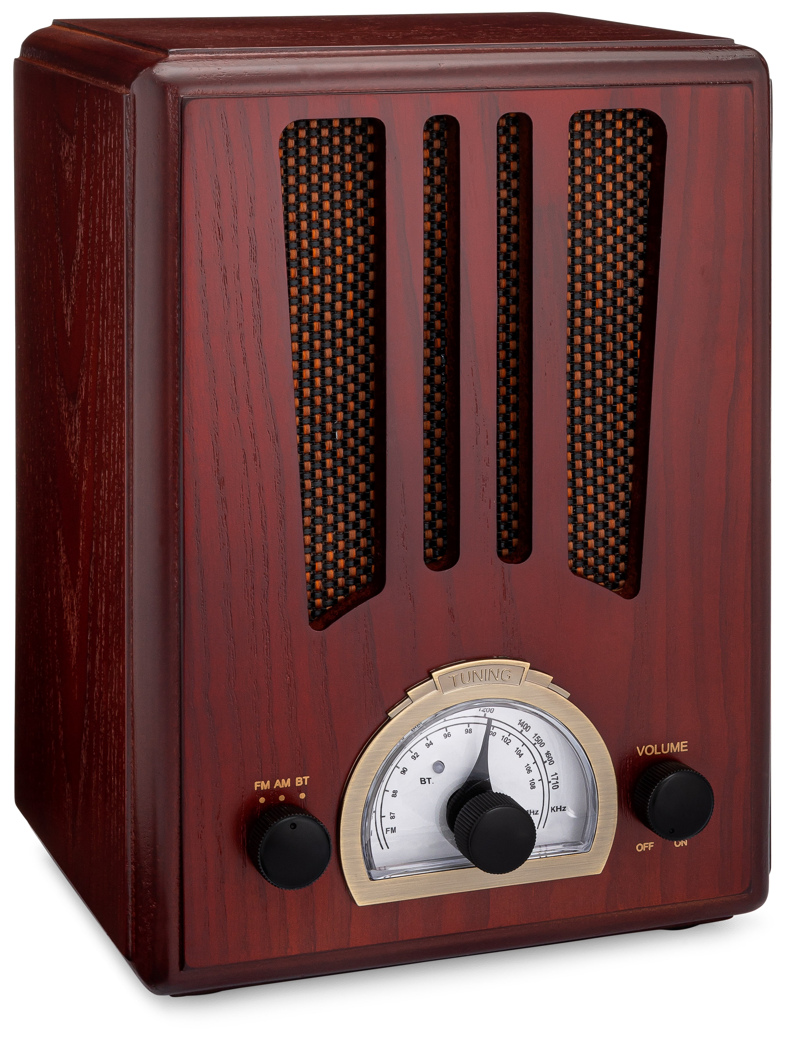 ClearClick Bluetooth-Enabled AM/FM Radio, Retro Vintage Style with ...