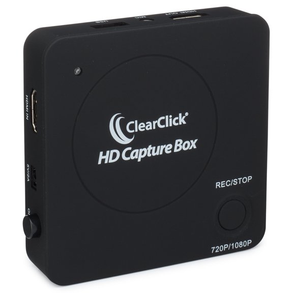 ClearClick HD Capture Box - Capture Video From Gaming Devices & HDMI Sources (No Computer Required)