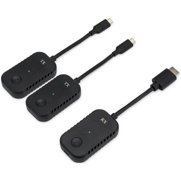 ClearClick Present+Share (USB-C Edition) - Wireless Presentation & Video Broadcasting System for Laptops & Smartphones (2 USB-C Transmitters, 1 HDMI Receiver)