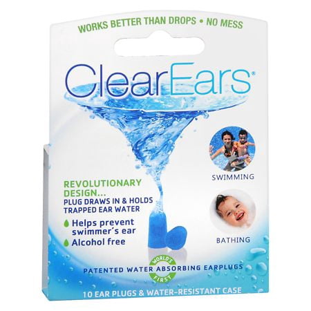 Clearears ClearEars Water Absorbing Ear Plugs 5 Pairs - Walmart.com