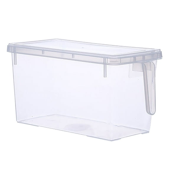 ClearFresh Refrigerator Organizer Container 5L - BPA-Free Plastic with Lid & Handle, Stackable Fridge Storage for Fruits Vegetables Meat, Airtight Fresh-Keeper for Kitchen Pantry Freezer