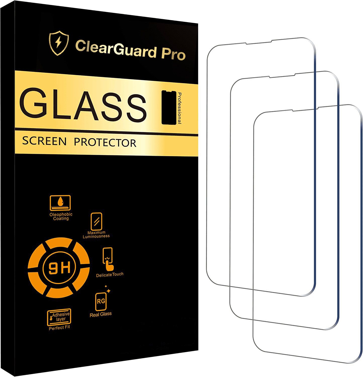 JETech Screen Protector for iPhone 15/15 Pro /15 Plus/iPhone 15