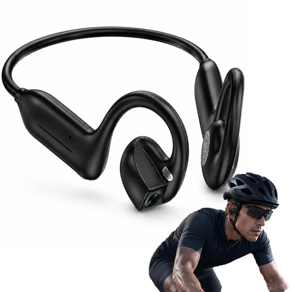 ClearHook PovBuds Pro, Bone Conduction Headphones with Camera, Open-Ear Bluetooth Earbuds, 1080P POV Video Recording, AI Assistant & Real-Time Translation for Sports, Work & Travel