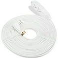 ClearMax New 3 Prong Heavy Duty Extension Cord, 3 Outlets, 30 ft, White