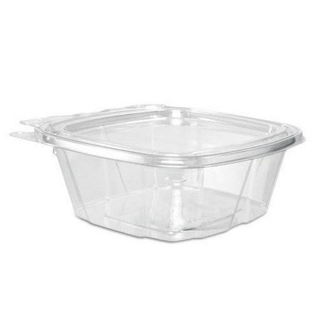 ClearPac SafeSeal Tamper-Resistant/Evident Containers, Flat Lid, 12 oz, Clear, Plastic, 100/Bag, 2 B | Bundle of 2