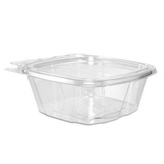 ClearPac SafeSeal Tamper-Resistant/Evident Containers, Flat Lid, 12 oz, Clear, Plastic, 100/Bag, 2 B | Bundle of 2