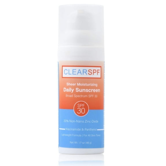 ClearSPF Sheer Moisturizing Daily Mineral Sunscreen, SPF 30, Unscented