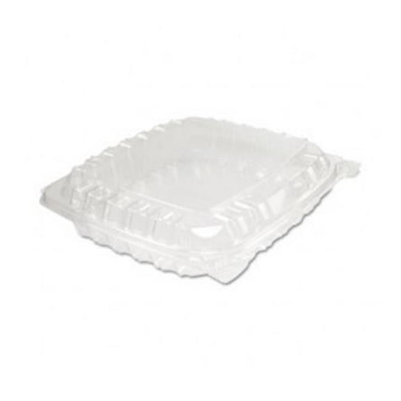 ClearSeal Plastic Hinged Container, Clear