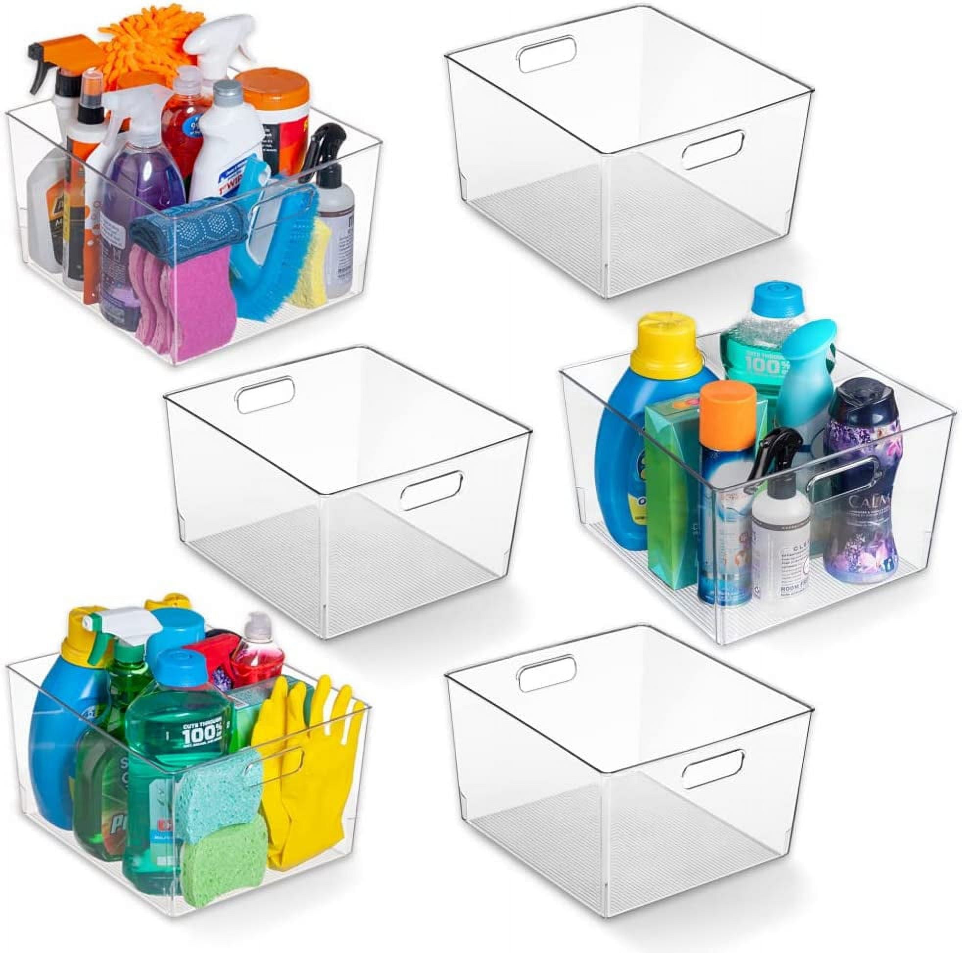 Clear Space Plastic Storage Bins