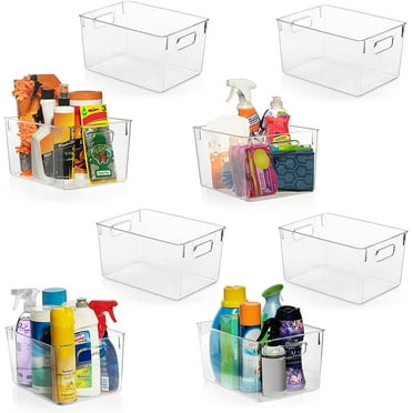 ClearSpace Clear Refrigerator Bins, 8 Count