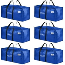 ClearSpace Heavy Duty Moving Bags or Storage Bag – Large Moving Boxes with Backpack Straps, Zippers & Handles – Perfect for Moving, College Dorm, Traveling, Camping, Christmas Decorations, 8 Pack