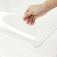 thumbnail image 1 of Warmstar Clear Table Cover Protector 38x96 Inch,1.5mm Thick,Plastic,Rectangle.PVC Clear Table Protector for Kitchen, Dresser, Writing Desk，Dining Room, 1 of 4