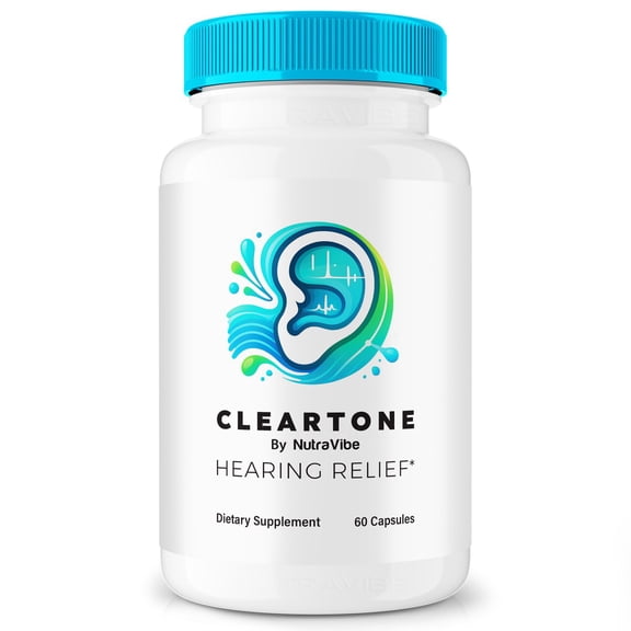 ClearTone Tinnitus Pills, Clear Tone For Hearing Relief, All-Natural Supplement For Overall Ear Health, Official Auditory Support Capsules, Review (60 Capsules)