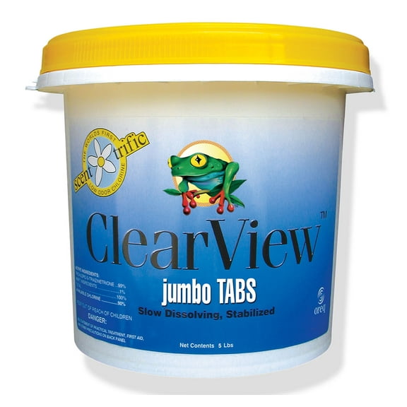 ClearView Scent-Trific 3" Lemon Scented Swimming Pool Chlorine Tablets (Various Sizes)
