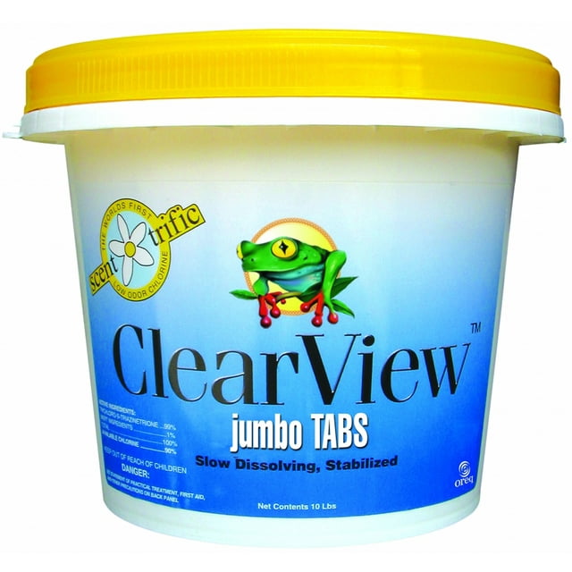 ClearView Scent-Trific 3" Lemon Scented Swimming Pool Chlorine Tablets (Various Sizes)