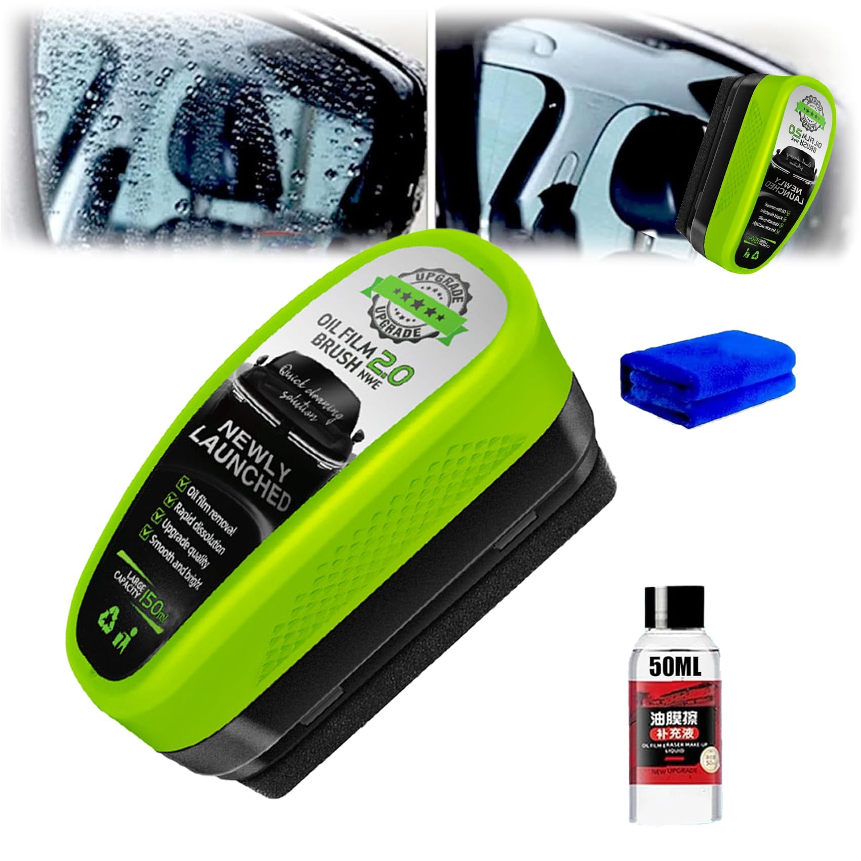 ClearVision Glass Cleaner, Car Windshield Cleaner, 120ml Automotive Oil ...